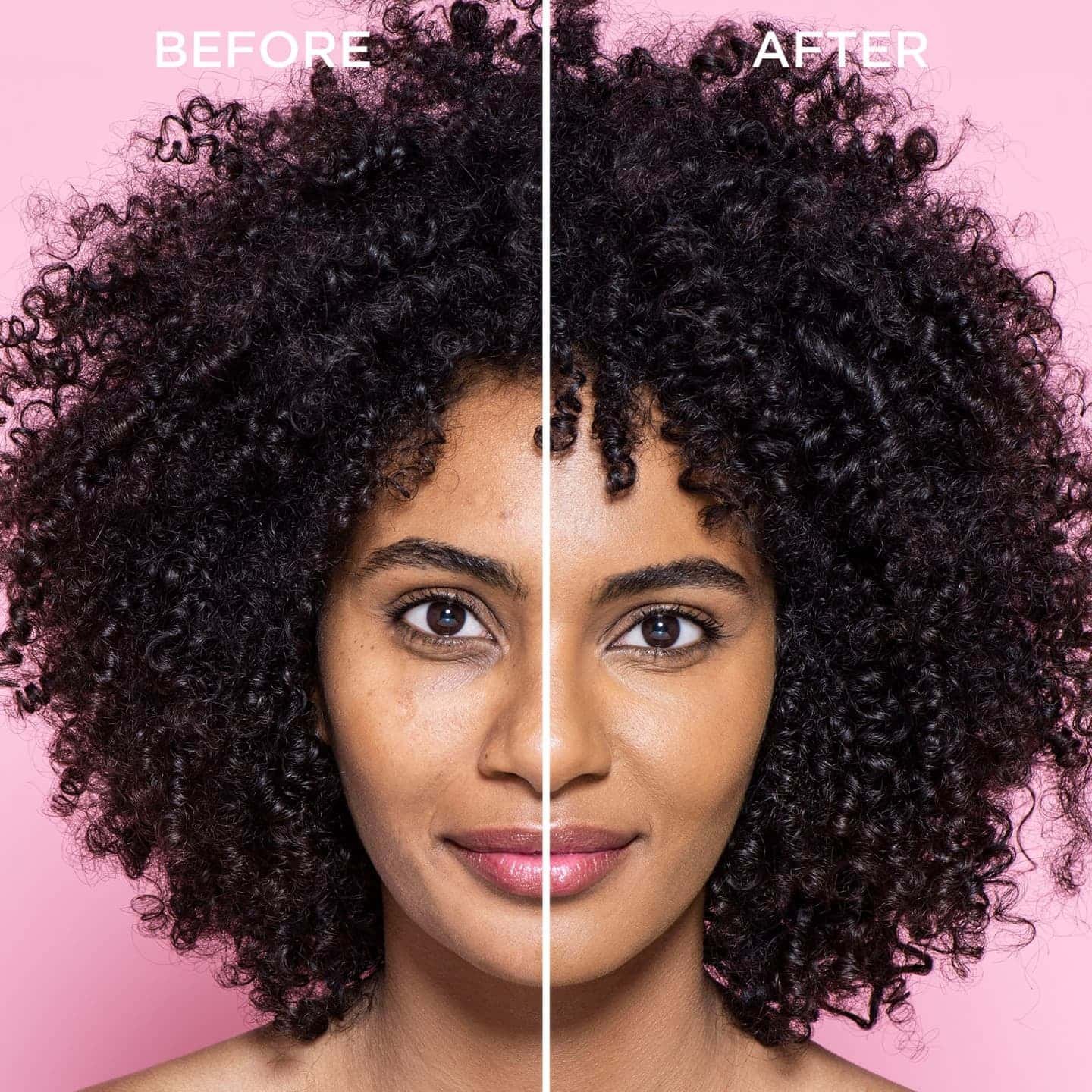 Vorher und Nachhereffekt der Infaillible 32H Foundation